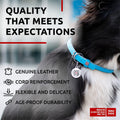 Ultra Soft Rolled Leather Dog Collar for Small Dogs Soft Padded Dog Collars