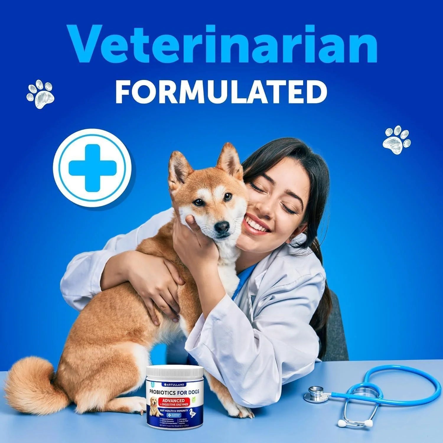 Probiotics for Dogs Gut Health Itchy Skin & Immune Support