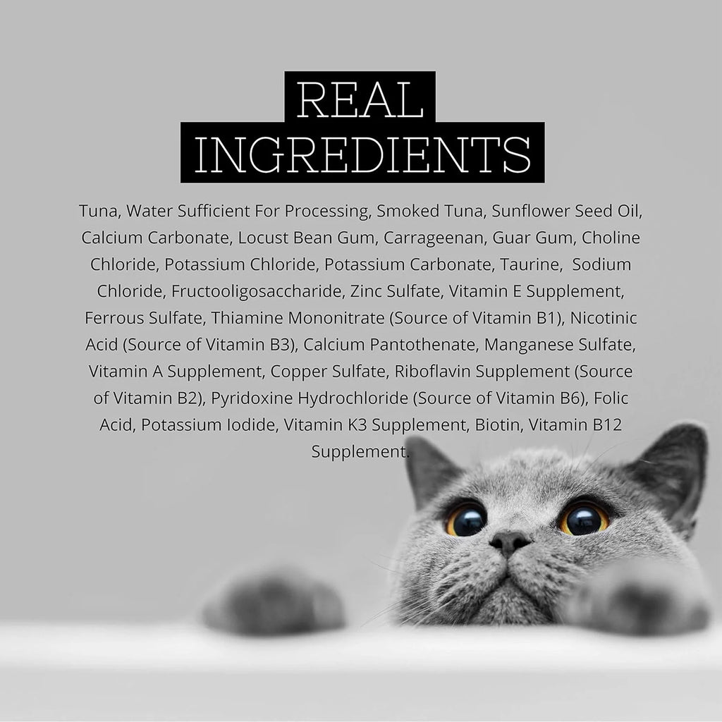 Premium Tuna with Smoked Tuna in Aspic Grain-Free Wet Cat Food 2.82Oz, Case of 24