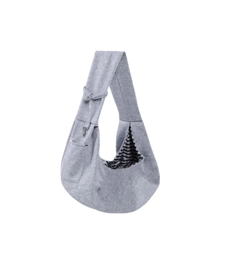 Dog Carrier Sling - Reversible Puppy Carrier Purse with Storage Pocket, Hand-Free Dog Sling Carrier for Carry Small Dogs and Cats, Travel Safety Harness, Dog and Cat Harness