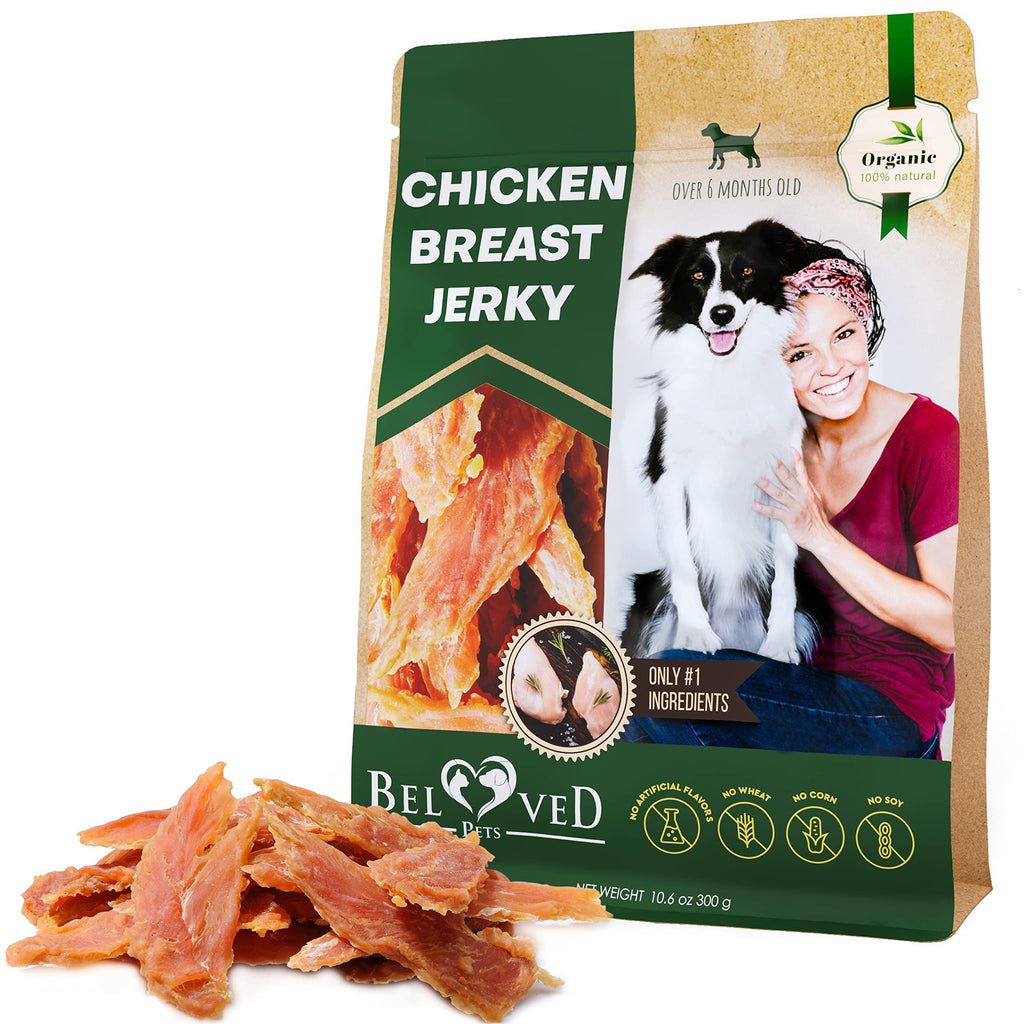 Chicken Jerky Dog Treats Organic 300 G