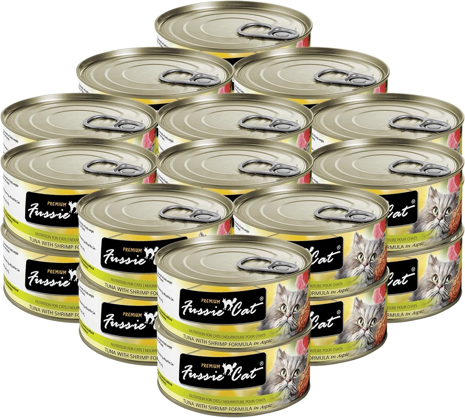 Premium Tuna with Shrimp in Aspic Grain-Free Wet Cat Food 2.82Oz, Case of 24