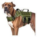Dog Harness for Large Dogs Heavy Duty, Tactical No Pull Dog Harness with Molle System, Easy on and off Service Dog Vest, Breathable Padded, Adjustable Reflective Pet Vest for Walking Hiking Training