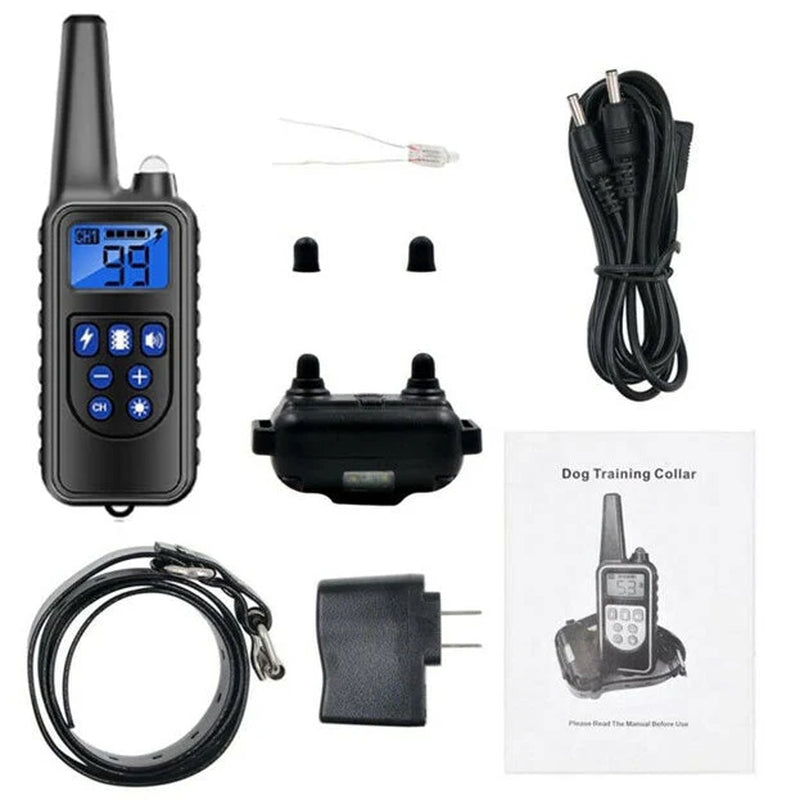 Luxora Rechargeable Waterproof Dog Training Collar with Remote, Multi-Mode Shock, Vibration