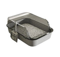 Semi-Enclosed Toilet,Anti-Spill Design,Thickened Structure Odor Blocking, Simple Pet Litter Box,High Side Anti-Splashing, Semi-Enclosed Removable Cats Litter Boxes, Easy To-Clean