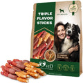 Rawhide Treats for Dogs Duck & Chicken Grain-Free Chews Dental Support