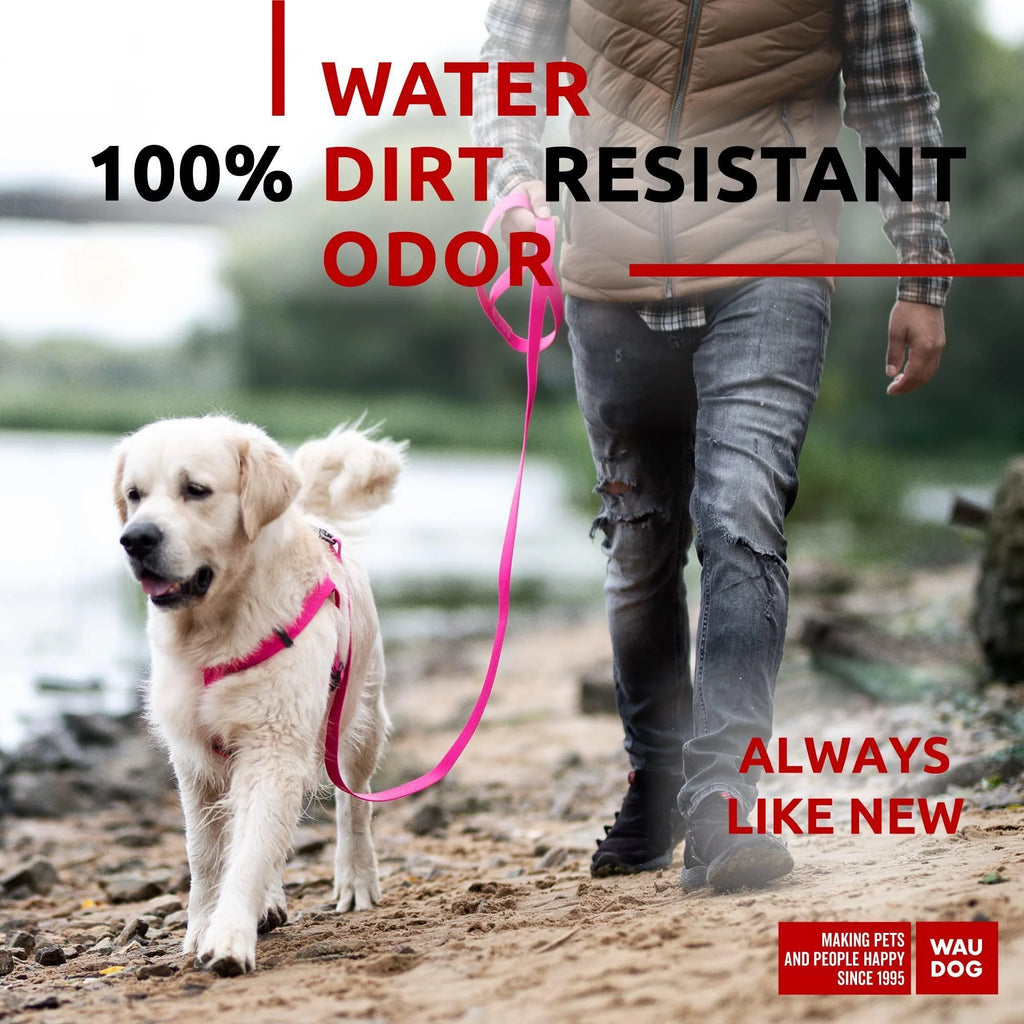 Waterproof Dog Leash 4 Ft & 6 Ft Anti-Slip All Sizes Pink