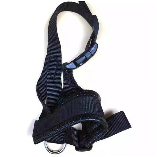 Adjustable Dog Muzzle - Anti-Bite & Anti-Chewing Leather Padded Mouth Cover for Small to Large Dogs