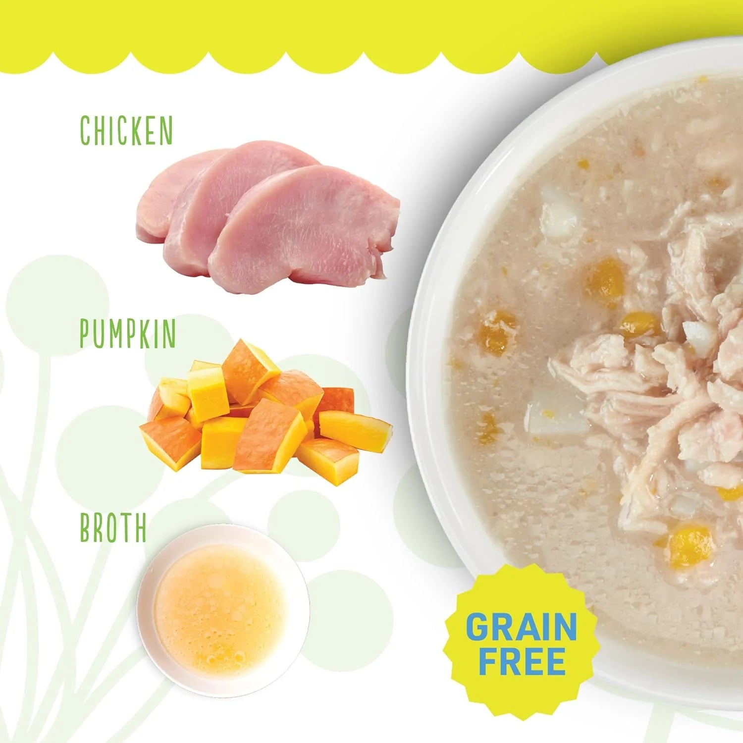 Whole Foods Wet Cat Food, Chicken & Pumpkin Entree in Broth, 2.8 Oz. Can (24 Count)