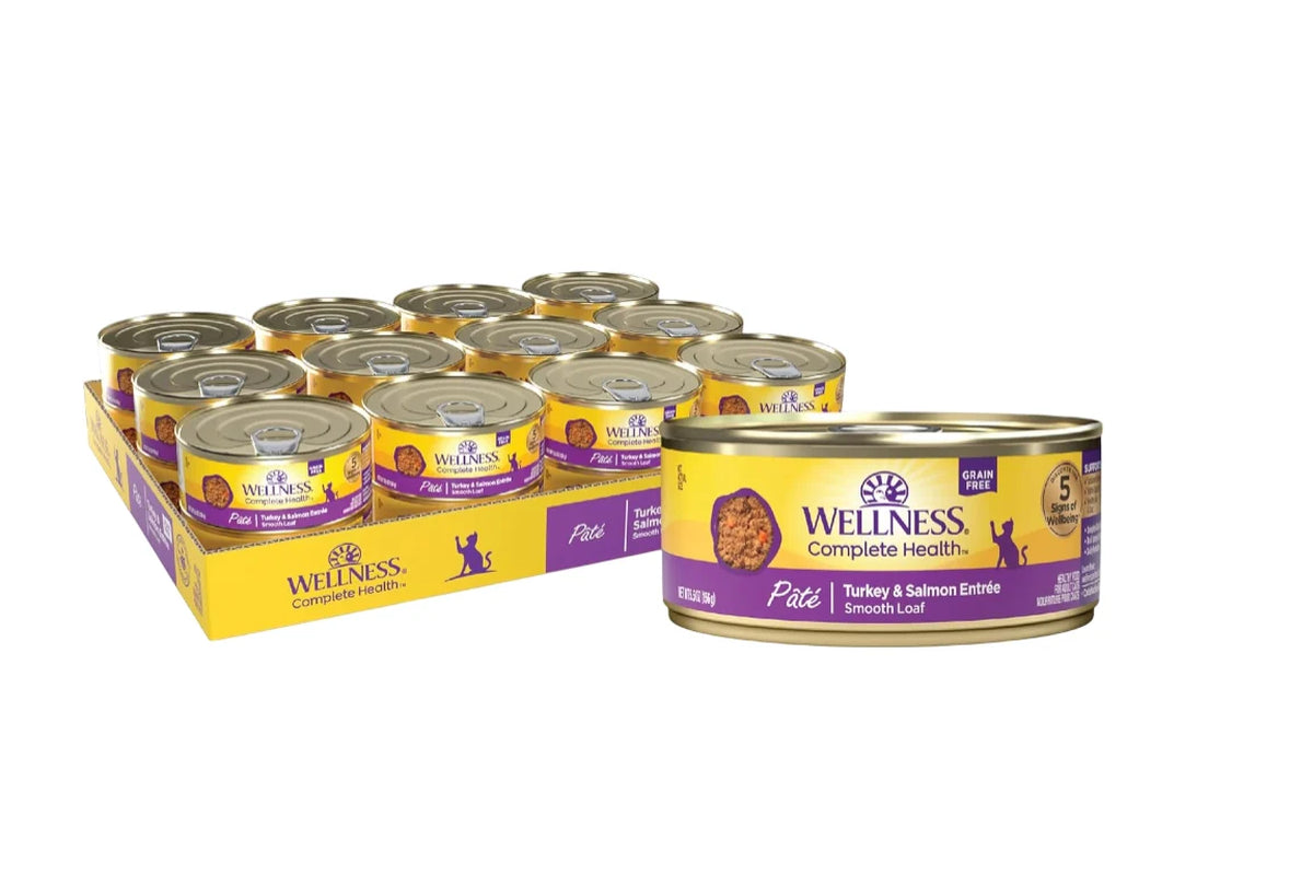 Health Pate Adult Wet Cat Food, Natural, Protein-Rich, Grain Free, 3 Ounce, 24 Pack, (Turkey &Salmon)