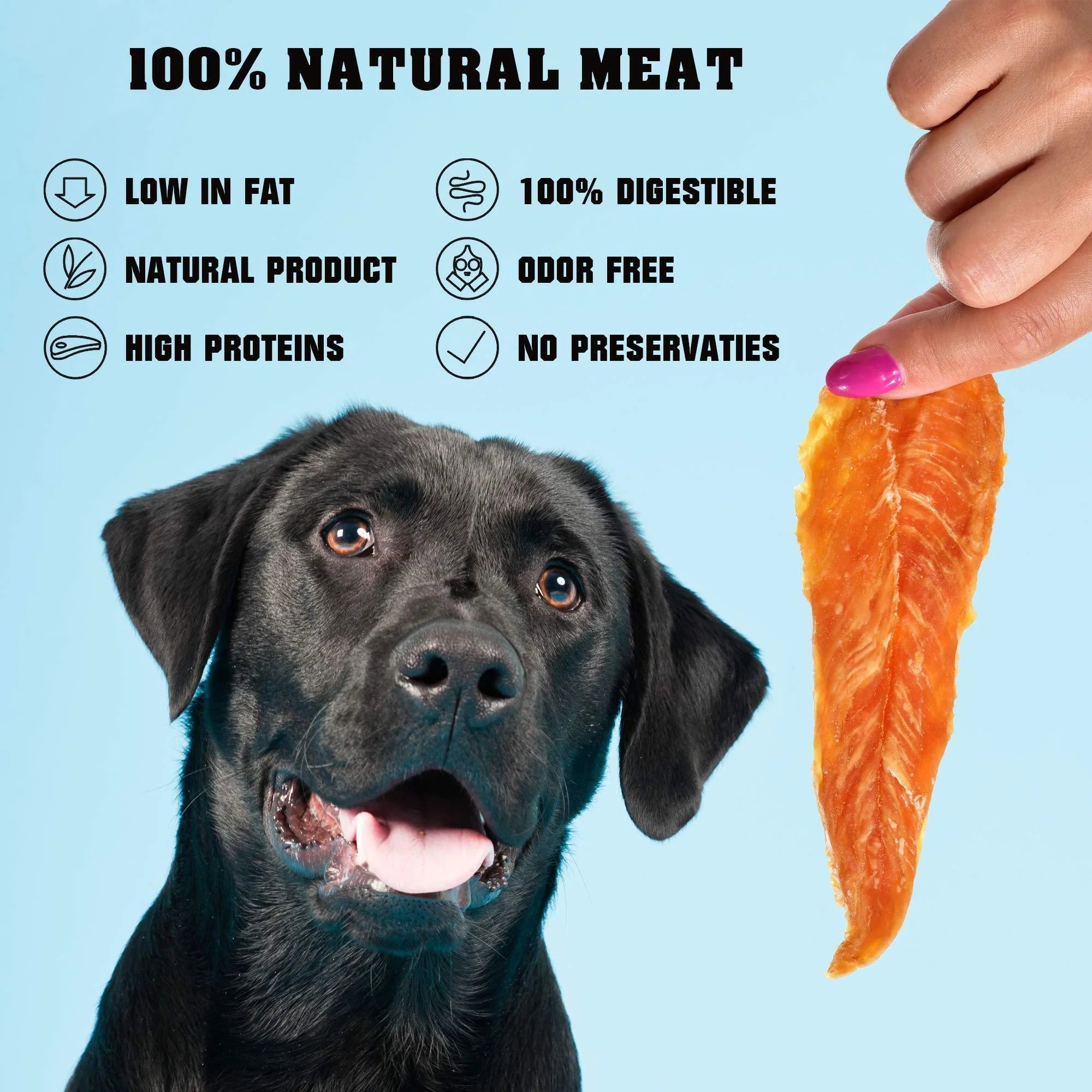 Chicken Jerky Dog Treats 1.5 Lb Human-Grade Grain-Free