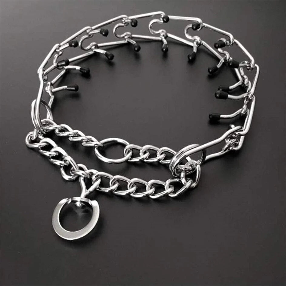 Adjustable Dog Pincher Collar - Secure Training Tool for Enhanced Control