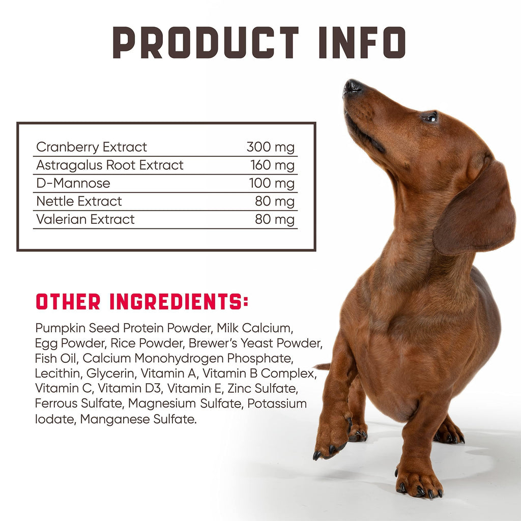 Cranberry Chews for Dogs 180 Count Urinary Tract Support