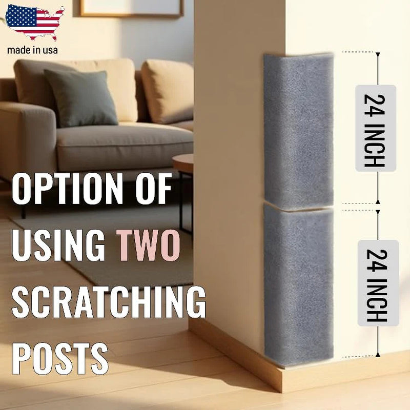 Wall Cat Scratcher & Corner Cat Scratcher – Indoor Scratching Post for Cats – Carpet Scratching Pad – Corner Scratchers for Indoor Cats – Wall Mounted Cat Mat