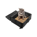 Travel Litter Box with Zipped Lid, Foldable Travel Litter Box, No Leakage, No Smell, Waterproof, Easy to Carry, Easy to Use in Hotels, Car