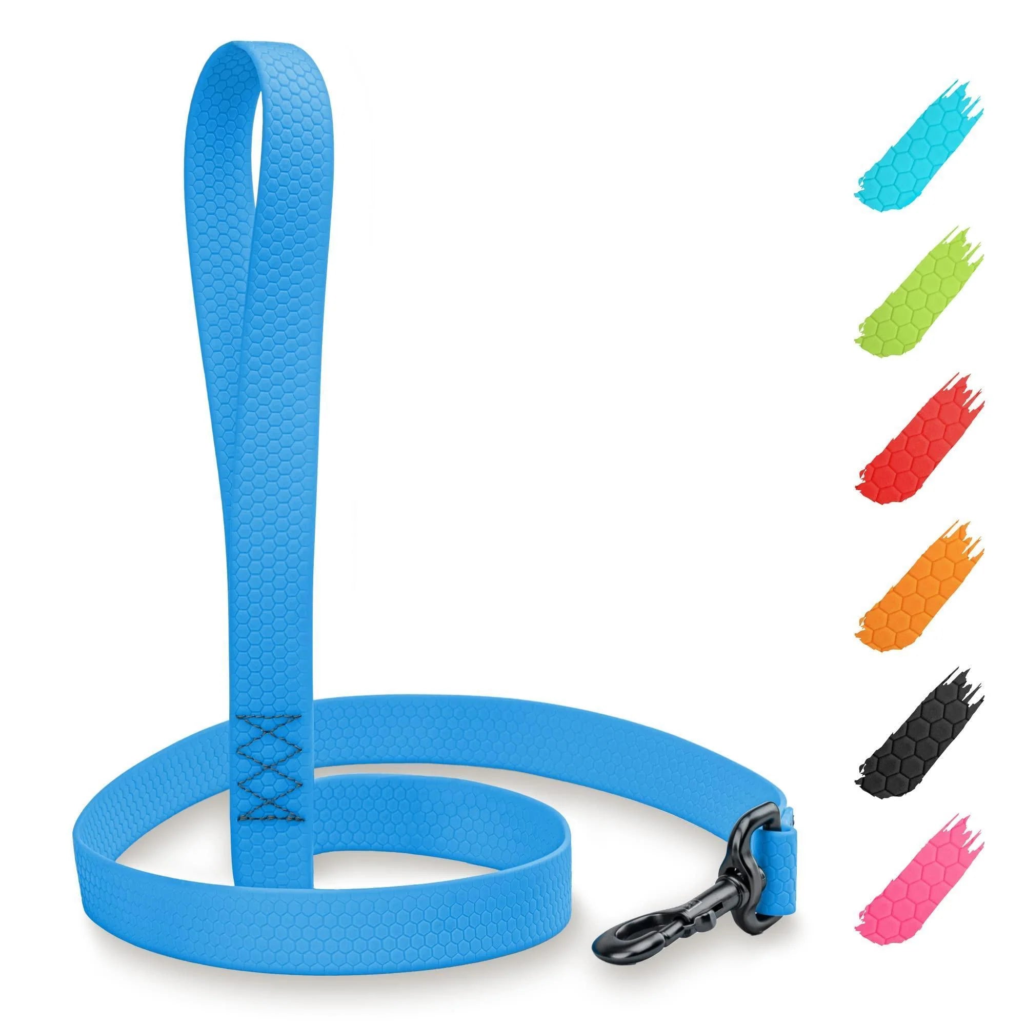 Waterproof Dog Leash 4 Ft X 1 in Anti-Slip All Sizes Blue