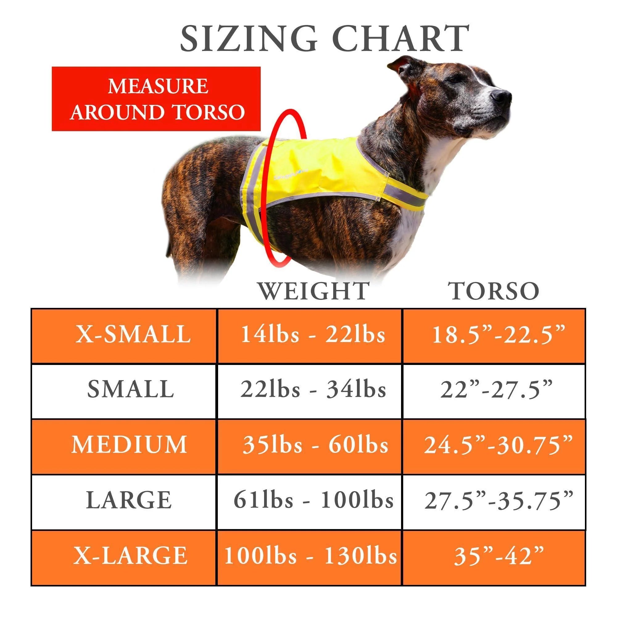 Reflective Lightweight Dog Vest Hi-Vis M Size Mid-Back Coverage