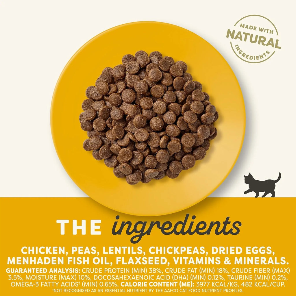 Complete Dry Kitten Food, Grain-Free, Limited and Natural Ingredients, Added Vitamins & Minerals, High Protein, Supports Digestion, Chicken Recipe (4 Pound Bag)