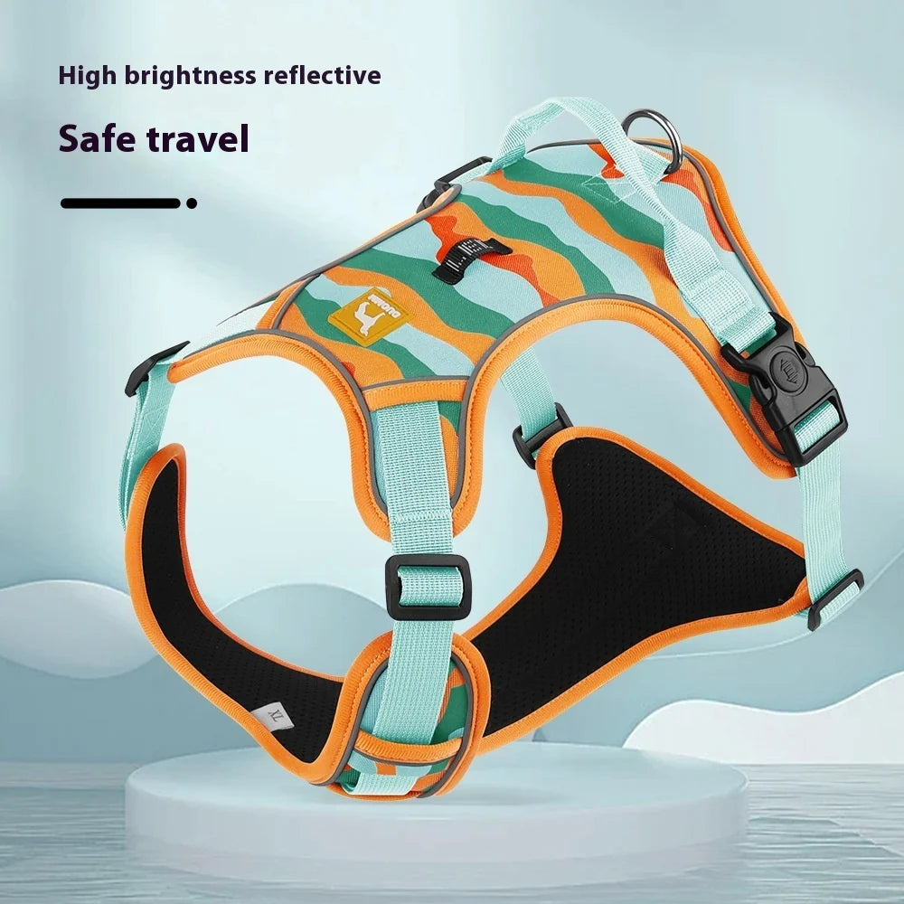 Dog Chest and Back Reflective Commuter Hand Holding Rope