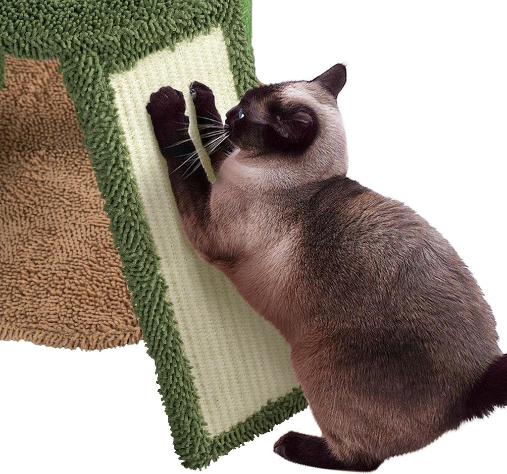 Cactus Cat Tree, 42In Cat Tower for Indoor Cats, Multi Level Kitten Condo Scratching Post, Cat Activity Center Pet Furniture W/Ball, Plush Perch, Platform, Basket