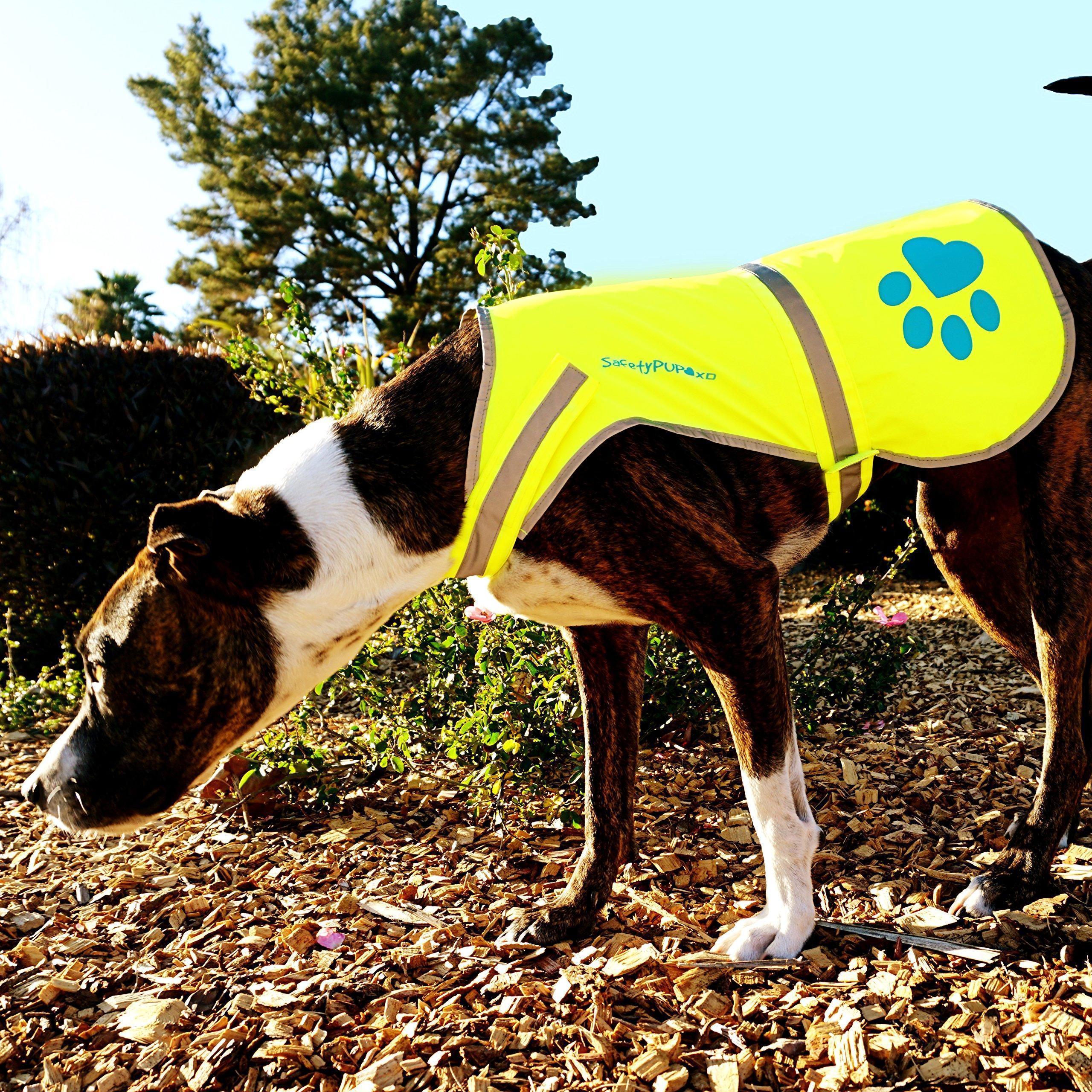 Reflective Dog Vest Hi-Vis L Size Yellow