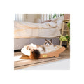 PETS Sisal Cat Scratcher Bed for Indoor Cats Hammock for Scratching Pad Cat Chair Natural Sisal Scratch Post for Large Cats Scratcher Lounge, Wooden Cat Furniture