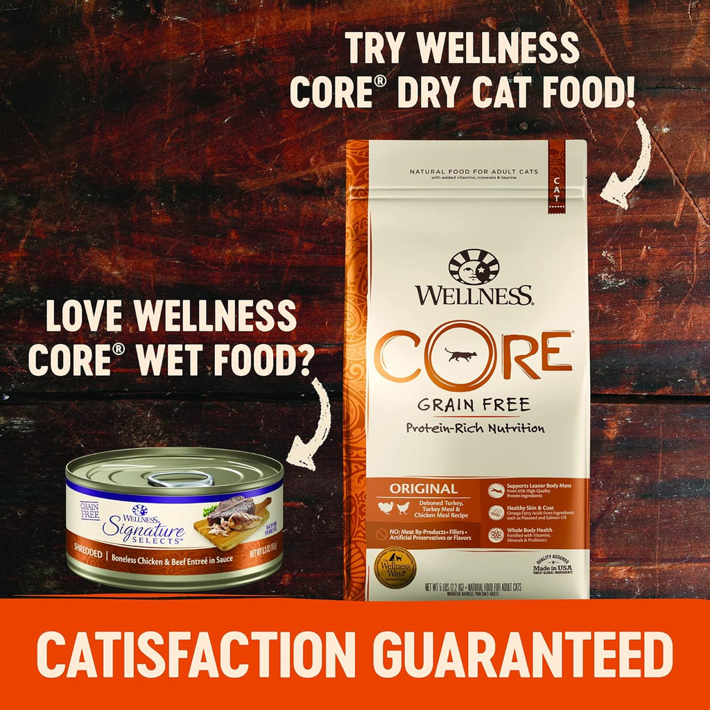 Signature Selects Shredded Adult Wet Cat Food, Natural, Protein-Rich, Grain Free, 2.8 Ounce, 8 Pack (Poultry Variety Pack)