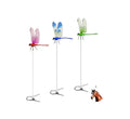 3 Pcs Dragonfly Clip Bug Repellent, 3D Fake Dragon Fly Garden Decor, Dragon Fly Hat Clip,Deer and Horse Fly Deterrent,Humming Bird Stakes,Garden Bird and Fly Scare Devices for Indoor Outdoor