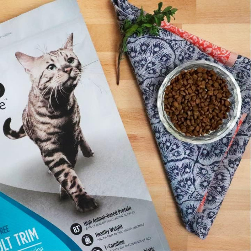 Freestyle High Protein Trim Cat Food, Salmon & Lentils Recipe - Natural Grain-Free Dry Cat Food for Weight Management with L-Carnitine, Natural Fiber, & Probiotics, 2 Lb Bag