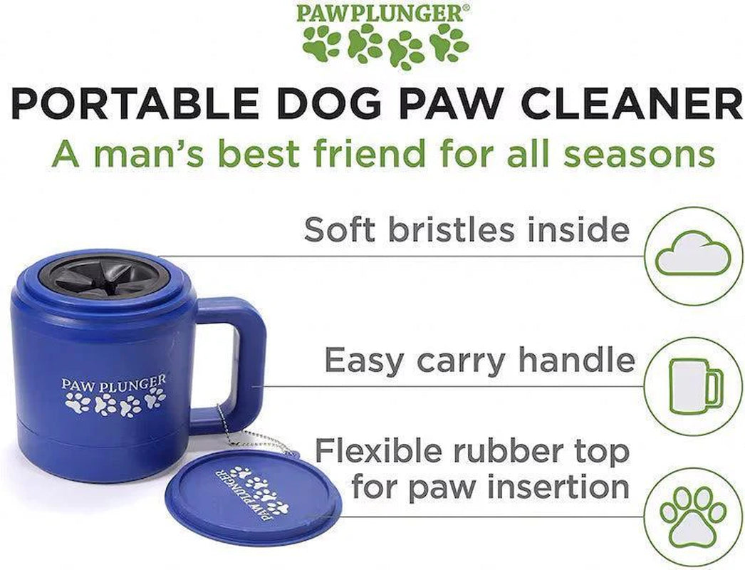 Paw Plunger Black 5.25 Inch L X 3.5 Inch W X 4 Inch H Gentle Paw Cleaner to Keep Your Home and Car Dirt-Free