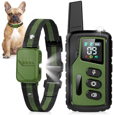 Shock Collar for Dogs, Ultimate Dog Training Collar with Remote, 4500FT Range, IP68 Waterproof, 3 Humane Modes (Beep, Vibration, Shock), Safety Lock & Safety Light – for Small, Medium & Large Dogs