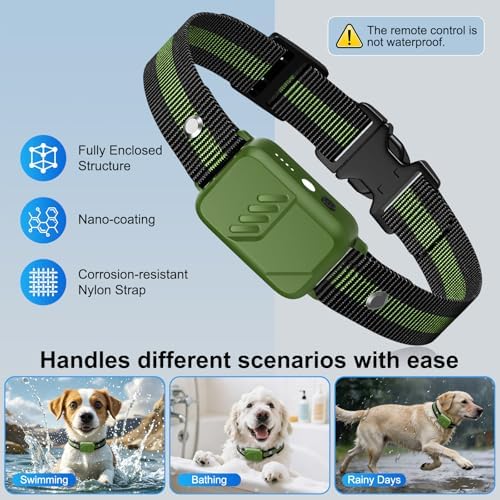 Shock Collar for Dogs, Ultimate Dog Training Collar with Remote, 4500FT Range, IP68 Waterproof, 3 Humane Modes (Beep, Vibration, Shock), Safety Lock & Safety Light – for Small, Medium & Large Dogs