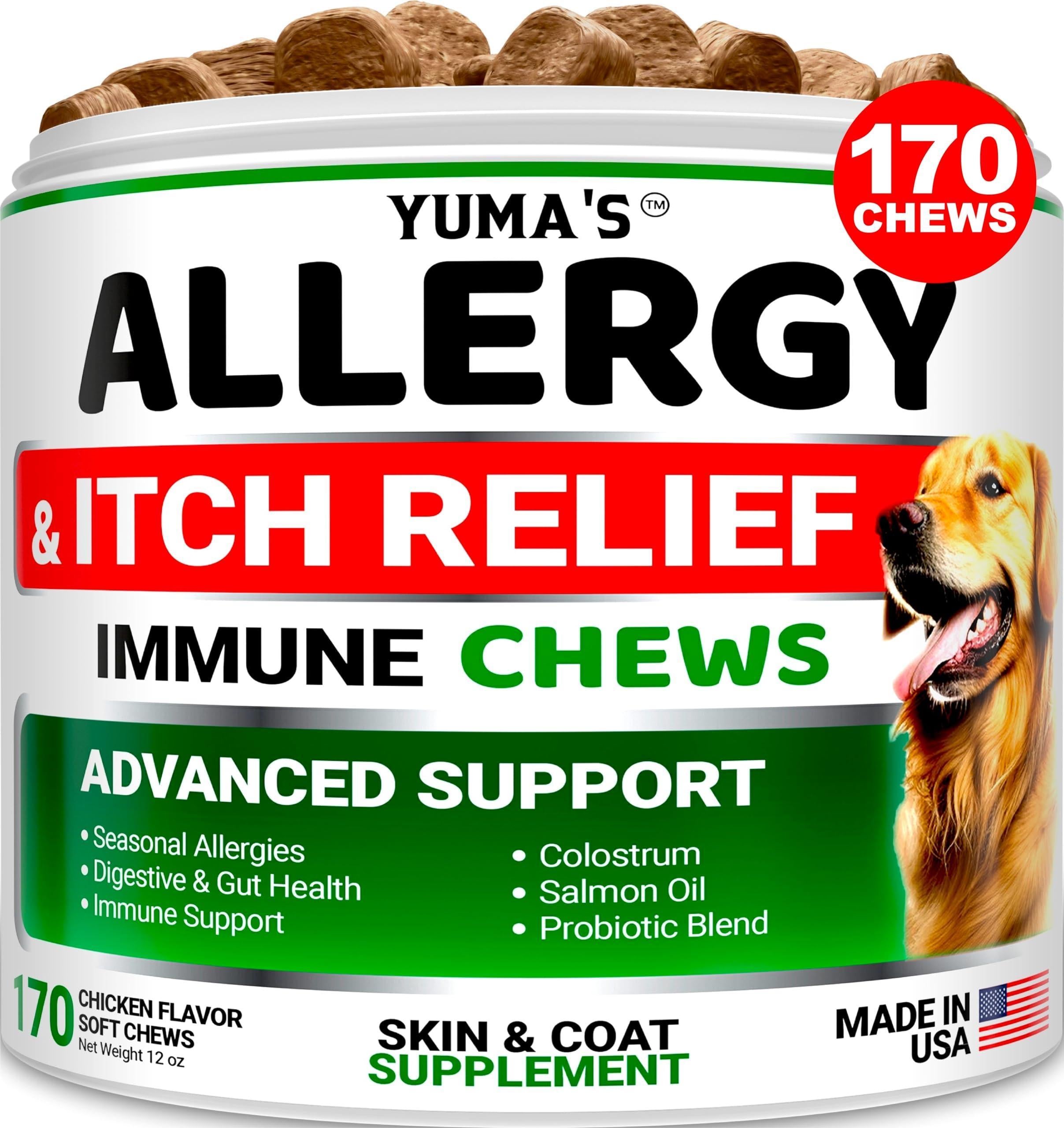 Dog Allergy Relief Chews 170 Count Itchy Skin Relief