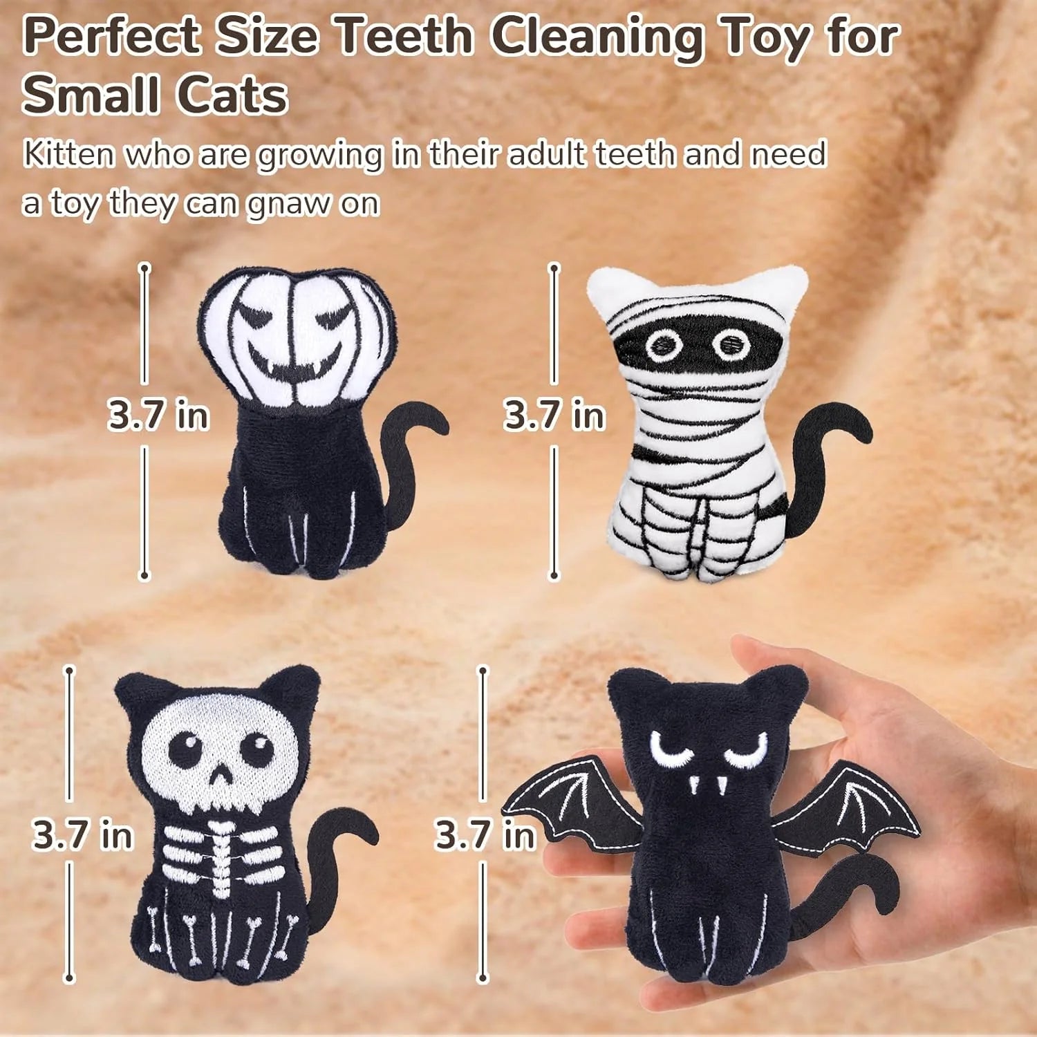 Cat Toys, Crinkly Catnip Toys for Indoor Cats Kitty Chew, Safe Teeth Cleaning Kitten Toy, Interactive Cat Nip Kicker Toy,