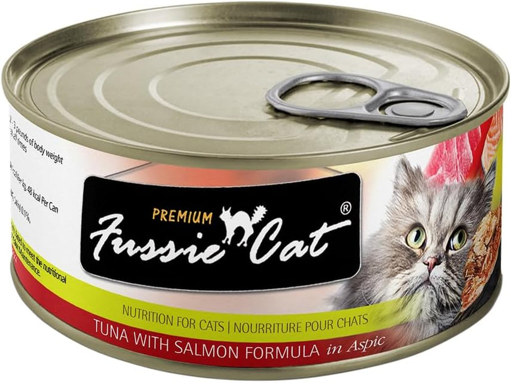 Premium Tuna & Salmon in Aspic Grain-Free Wet Cat Food - 2.82Oz Cans - Case of 24 Cans (Tuna & Salmon in Aspic)