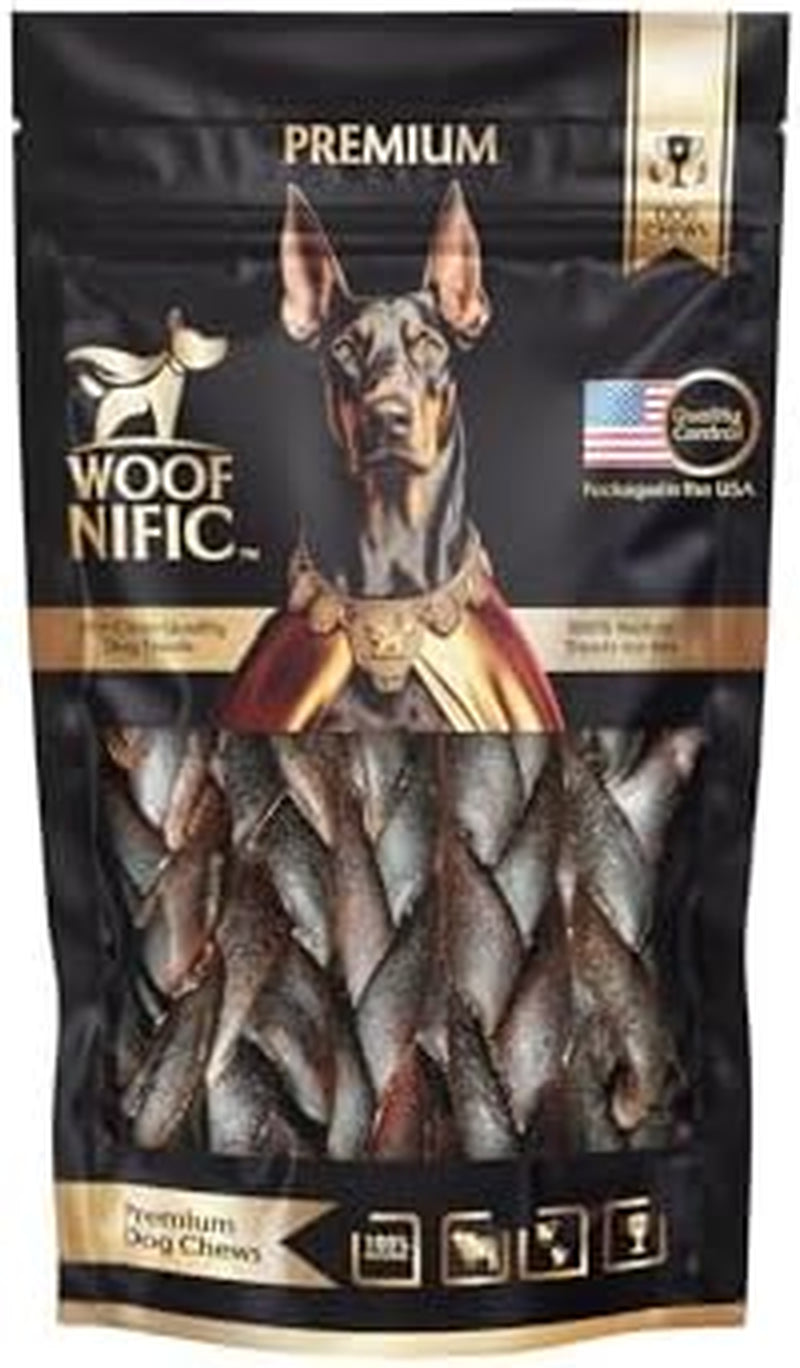 Braided Beef Collagen Dog Chews, 6" – 3 or 7 Pack