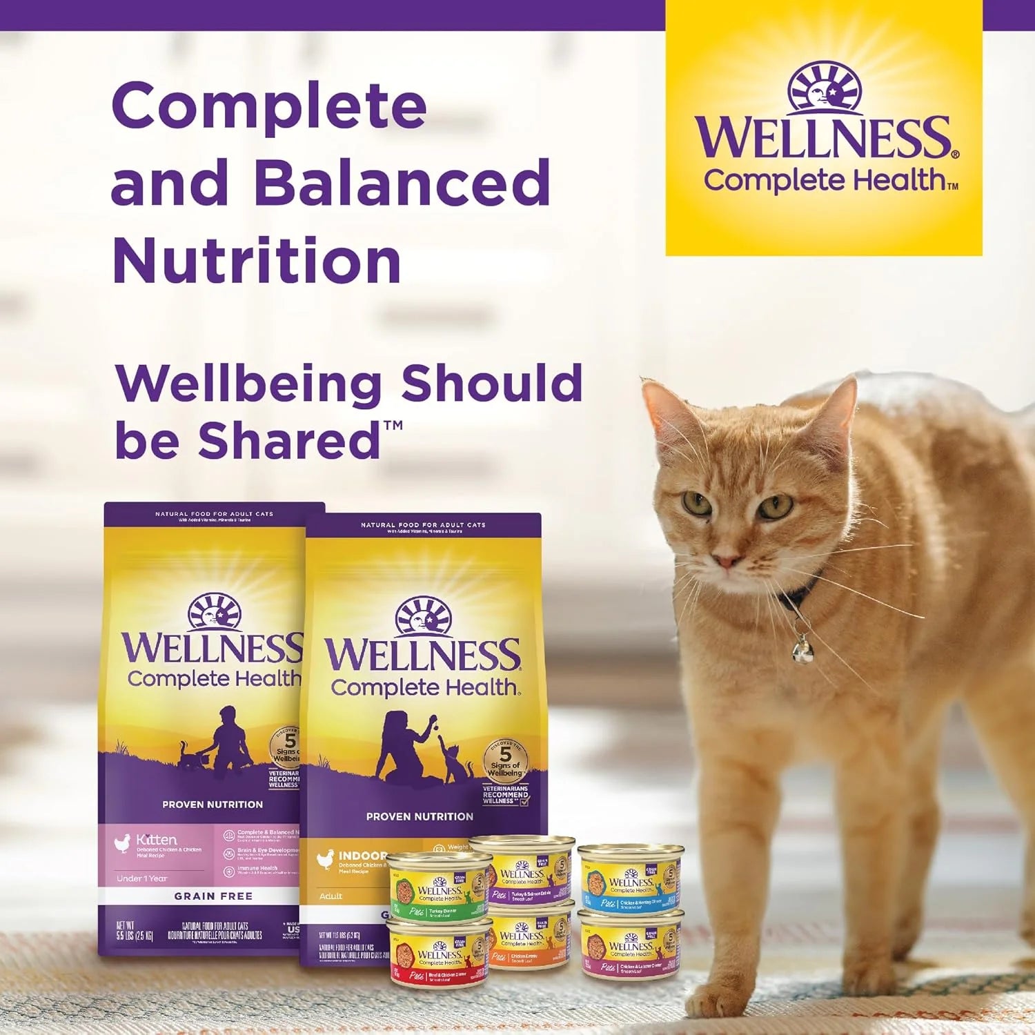 Complete Health Pate Adult Wet Cat Food, Natural, Protein-Rich, Grain Free, 3 Ounce, 24 Pack, (Beef & Chicken)