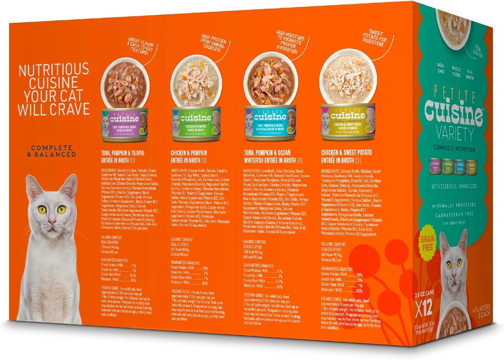 Whole Foods Wet Cat Food, Variety Pack, 2.8 Oz. Can (12 Count)