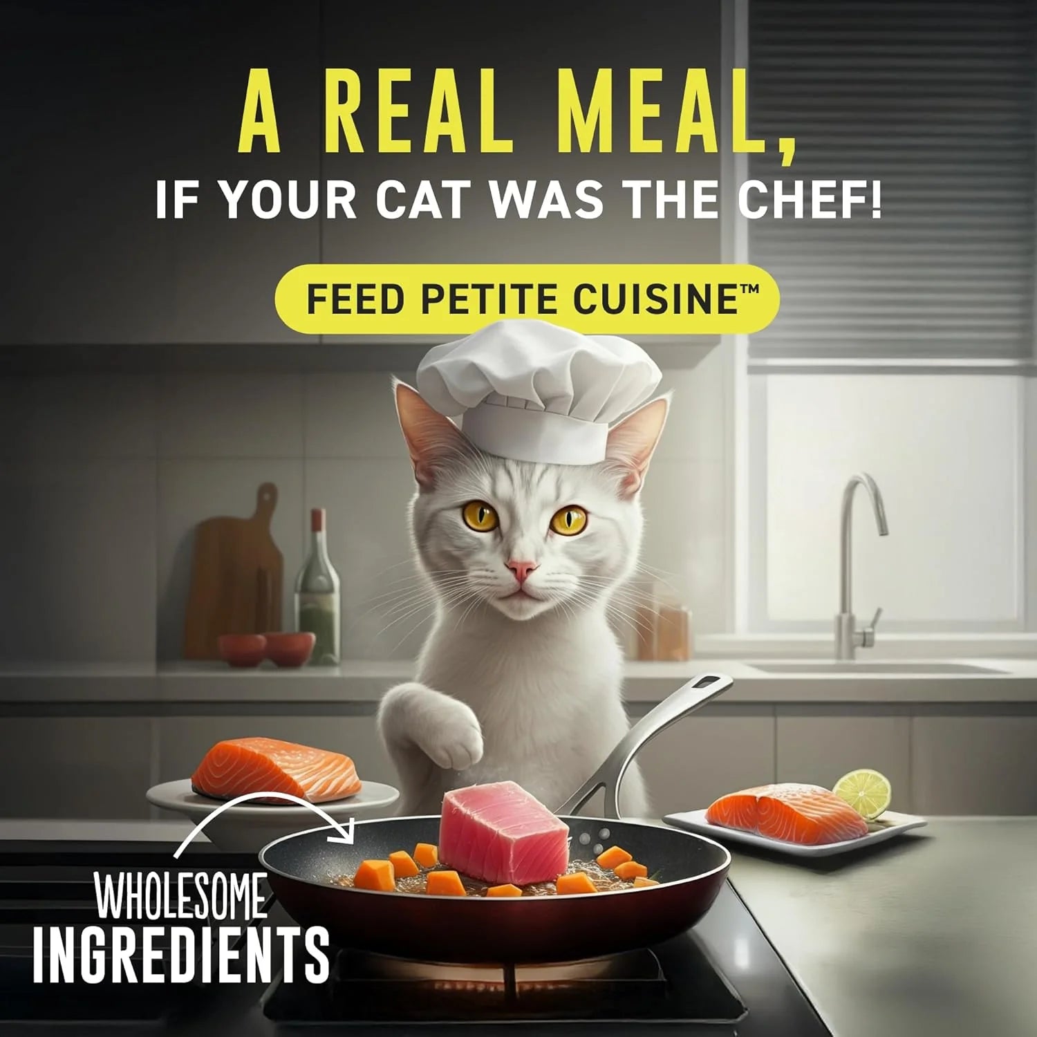 Whole Foods Wet Cat Food, Chicken & Pumpkin Entree in Broth, 2.8 Oz. Can (24 Count)