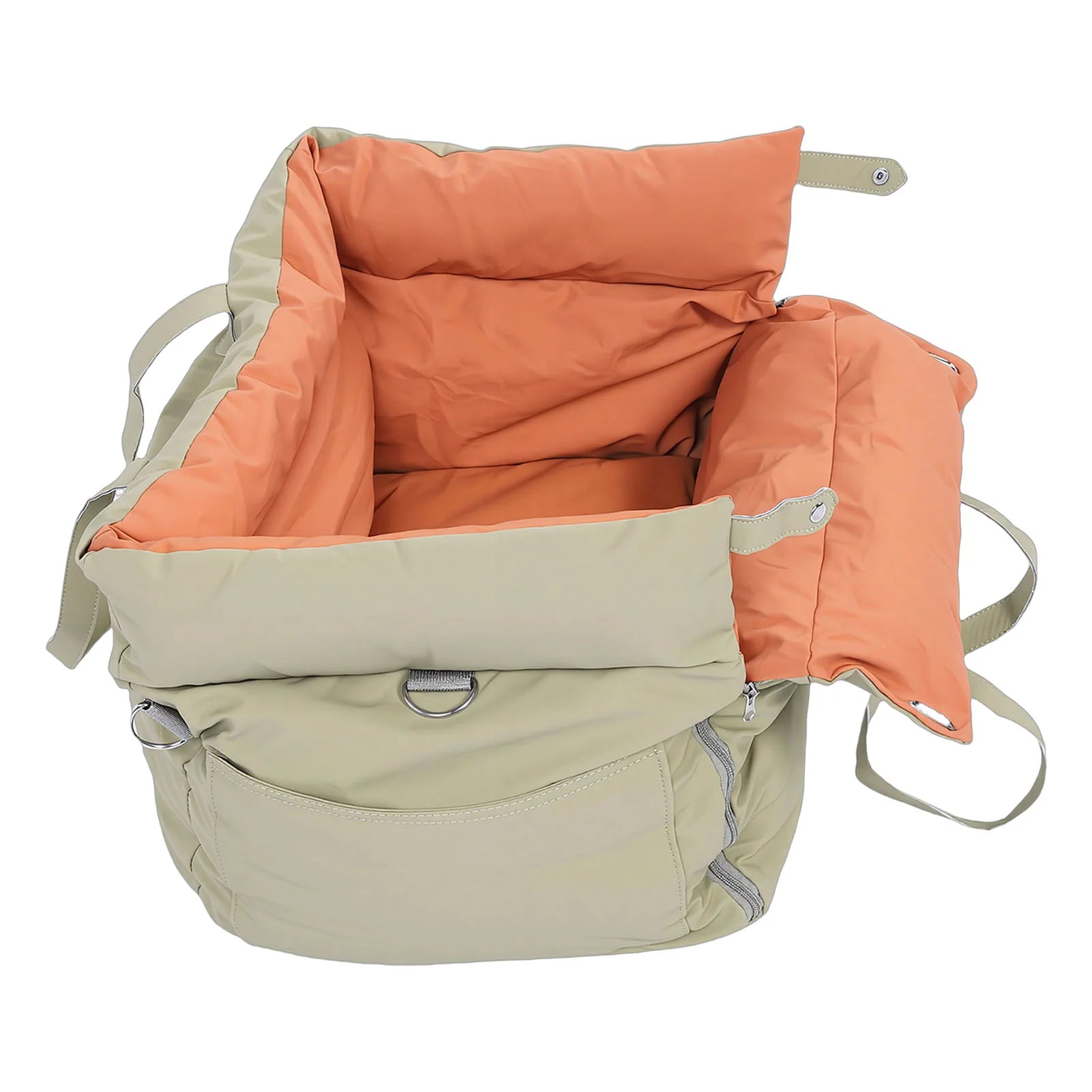 Car Pet Bed Portable Travel Outdoor Detachable Washable Pet Car Seat with Harness for Dogs Cats