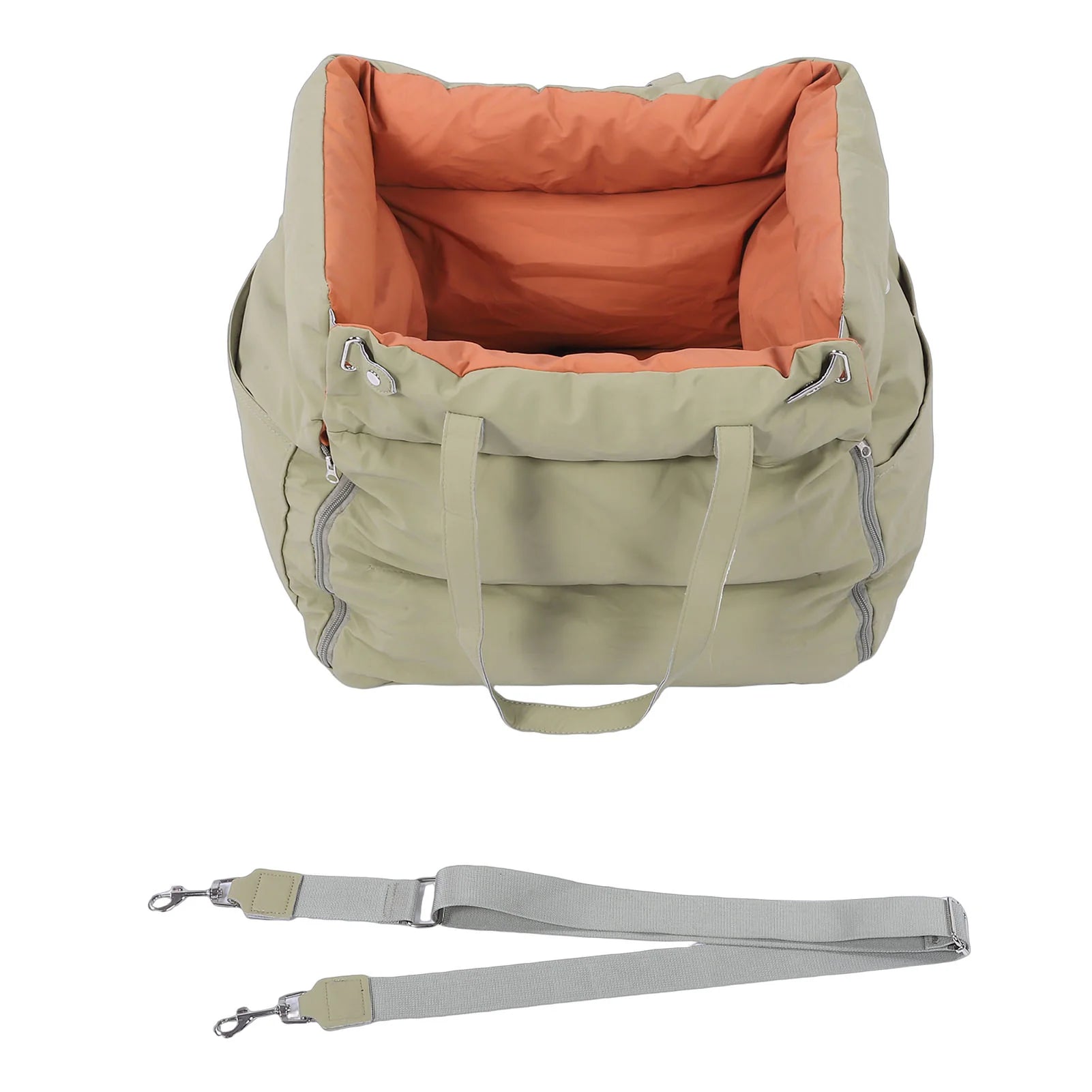 Car Pet Bed Portable Travel Outdoor Detachable Washable Pet Car Seat with Harness for Dogs Cats