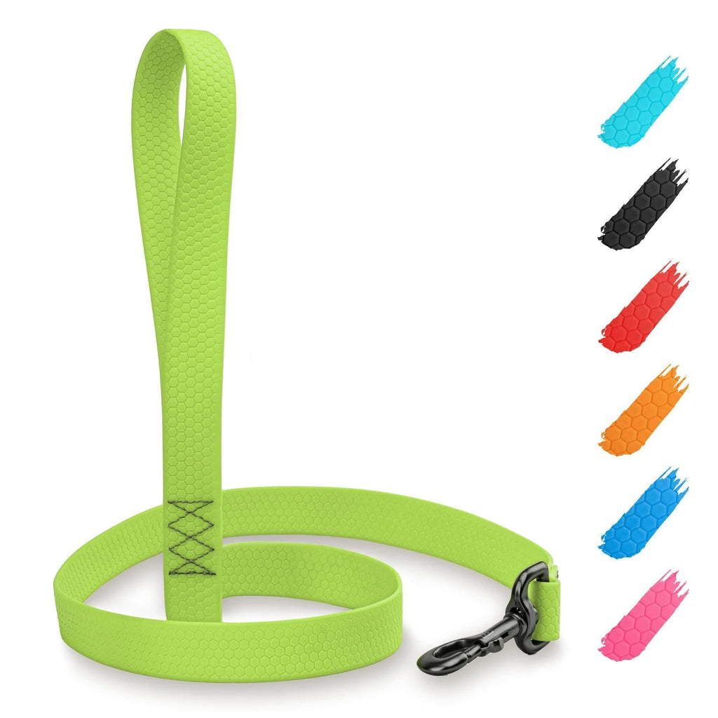 Waterproof Dog Leash 4 Ft & 6 Ft Anti-Slip All Sizes Green