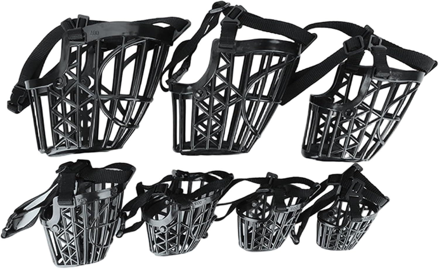 Dog Muzzles anti Biting Adjustable Plastic Breathable Basket Muzzle Different Sizes for Small, Medium, Large & Extra Dogs