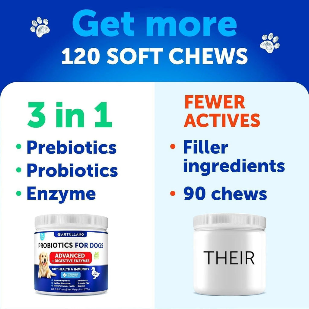 Probiotics for Dogs Gut Health Itchy Skin & Immune Support