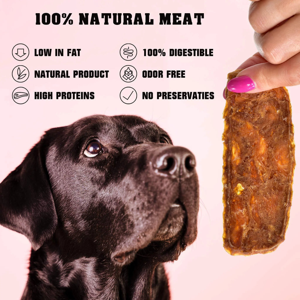 Chicken Jerky Dog Treats 1.5 Lb Human-Grade Grain-Free Dried Strips