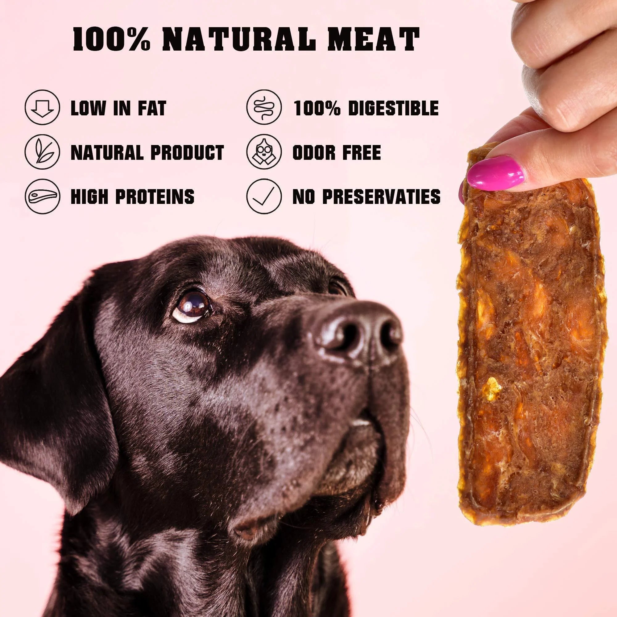 Chicken Jerky Dog Treats 1.5 Lb Human-Grade Grain-Free Dried Strips