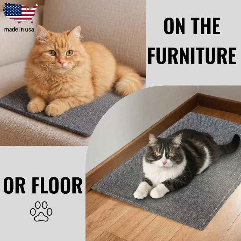 Wall Cat Scratcher & Corner Cat Scratcher – Indoor Scratching Post for Cats – Carpet Scratching Pad – Corner Scratchers for Indoor Cats – Wall Mounted Cat Mat