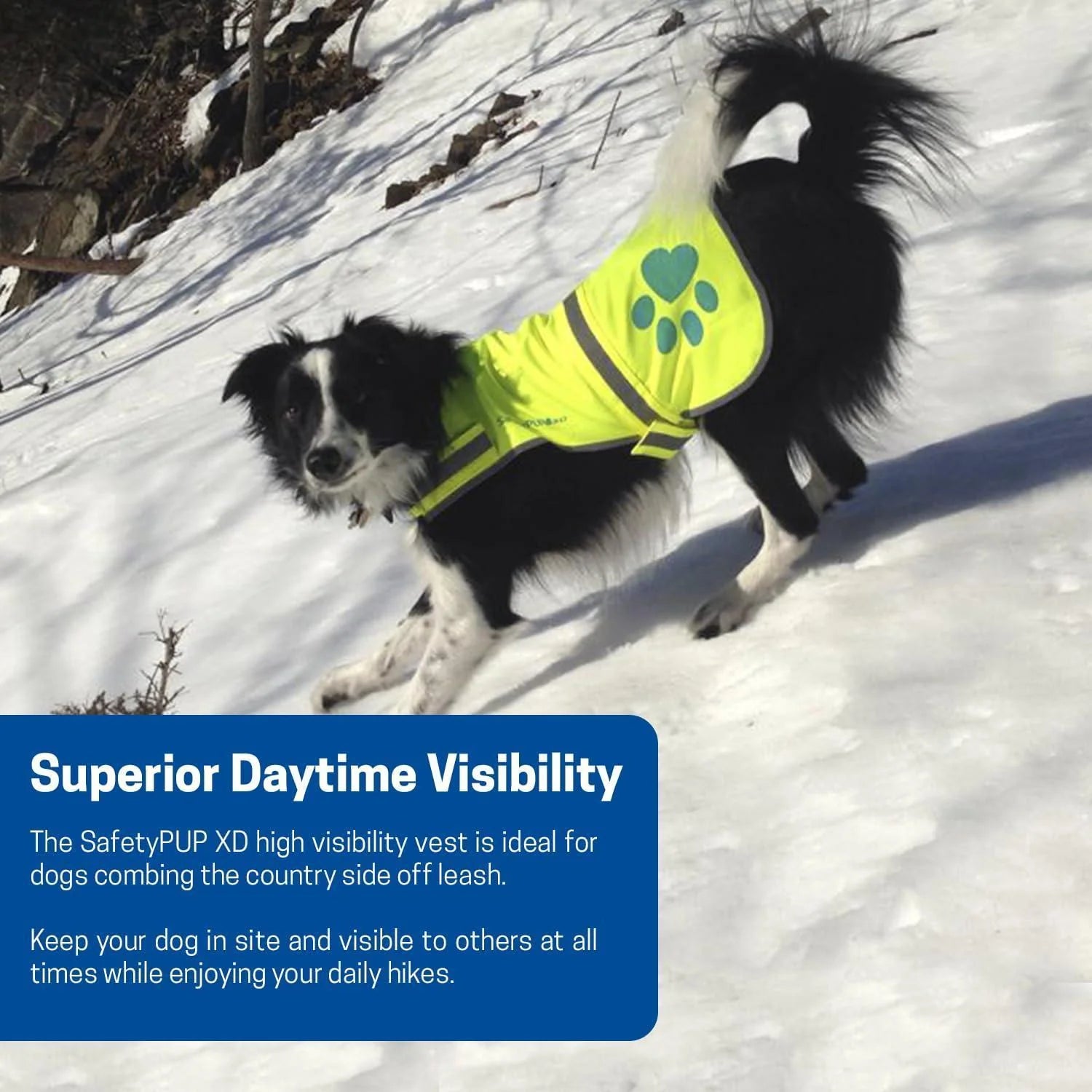 Reflective Dog Vest Hi-Vis L Size Yellow