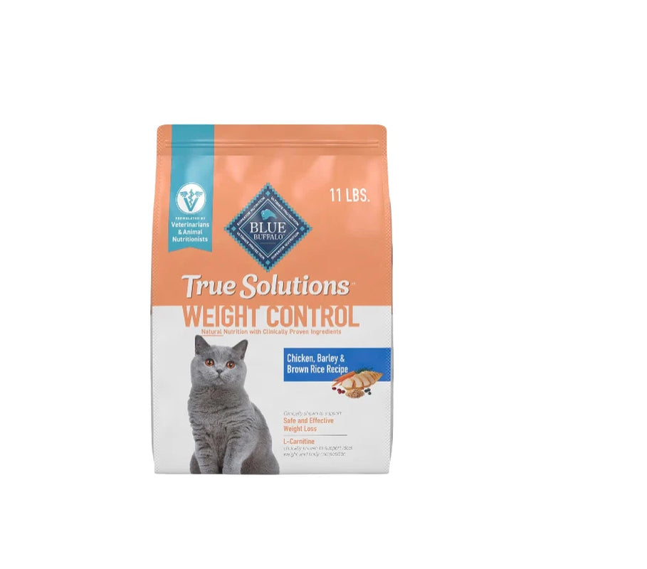 True Solutions Weight Control Natural Dry Cat Food for Adult Cats, Chicken, 11-Lb. Bag