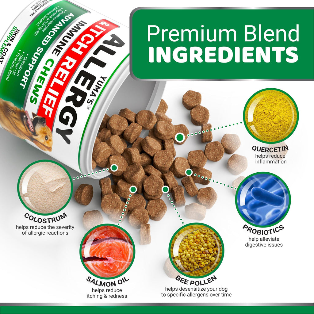 Dog Allergy Relief Chews 170 Count Itchy Skin Relief